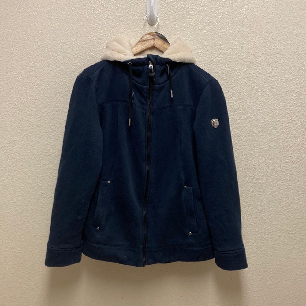 1 Madison Expedition Faux Fur Lined Zip Hoodie Medium